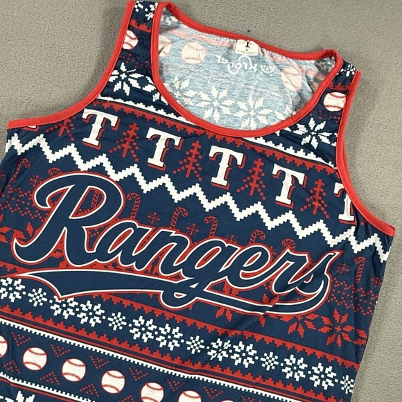 Unbranded Other - Texas Rangers Tank Top Mens XL Christmas In July Stadium Giveaway MLB Baseball
